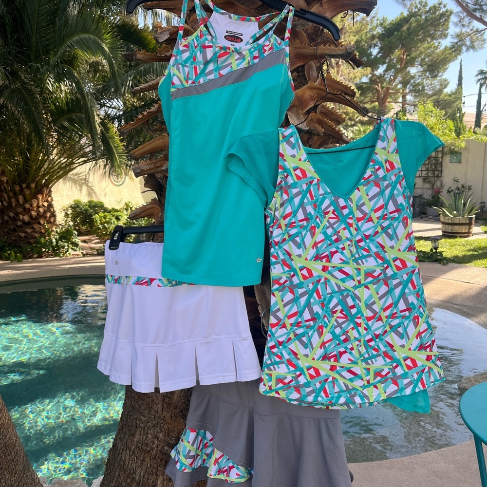 Set of four mix and match Bolle tennis outfit